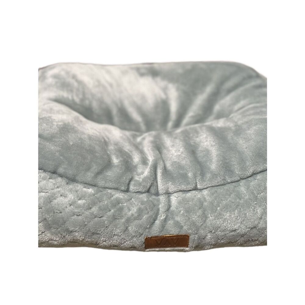 AVA Plush Rectangular Pet Bed in Light Sage Mint Green (18”x 21”) Soft Comfy Bed - Picture 5 of 14